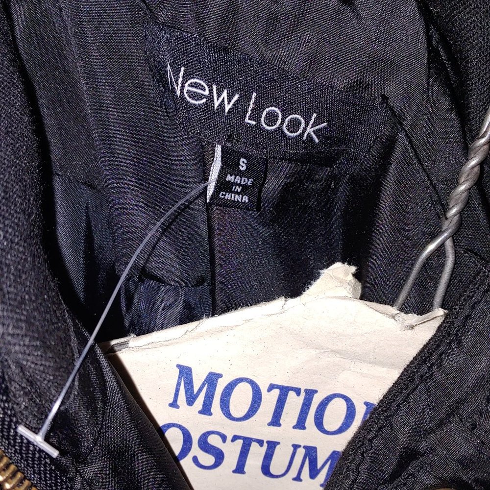 NWOT So Cool! Quilted Moto Style Puffer Jacket Elastic Side Panels - Picture 9 of 9